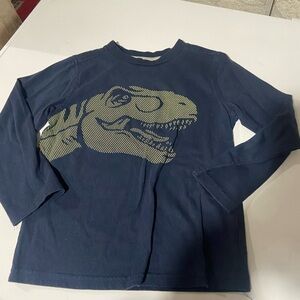 Kids Headquarters Navy Dinosaur Long Sleeve Tee